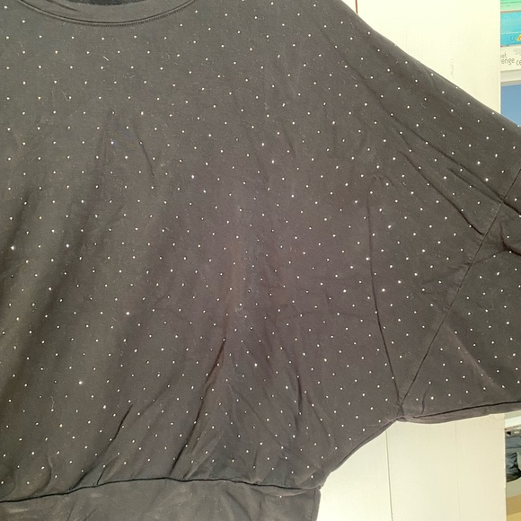 Last chance 🚨 Express rhinestone studded dolman sleeve sweatshirt, size XL - Picture 2 of 4